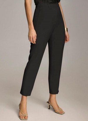 Pantaloni Donna Karan Slim Leg Negrii | RO_DK30551