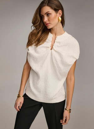 Sweaters and Tops Donna Karan Textured Albi | RO_DK14235